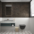 3yecao 31"×157" Big Roll Wide Thick Dark Brown Tan Grey Concrete Wallpaper Peel - Image 8