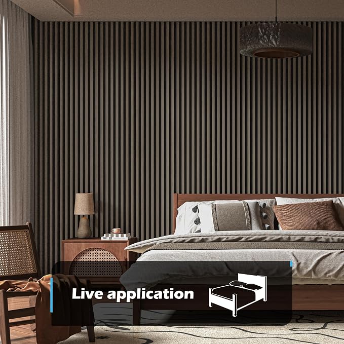 Art3d 4-Pack 108" x 12" Acoustic Wood Panels - Image 2