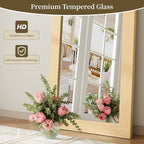 Syndra Modern Full Length Mirror Wood Frame, 56x20'' Large Floor Mirror - Image 6