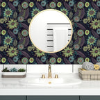 Vintage Boho Wallpaper Peel and Stick, Gothic Floral Contact Paper, Retro - Image 4