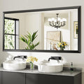 Briivue 72x36 Inch Black Bathroom Mirror by Briivuemodernmirrors