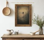 Vintage Gold Framed Wall Art Retro Dark Dragonfly Painting Canvas Prints Gothic - Image 2