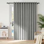 RYB HOME Accordion Style Room Divider Curtain-100% Blackout Folding Accordion by RYBHOME
