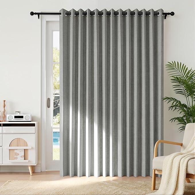 RYB HOME Accordion Style Room Divider Curtain-100% Blackout Folding Accordion - Image 2