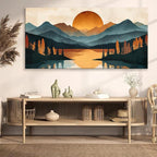 Colorful Mountain Boho Wall Art - Image 4