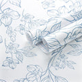 Ismoon Floral Wallpaper Peel and Stick Blue and White Contact Paper Vintage by Ismoon