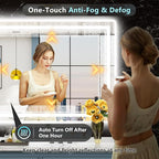 72x36 LED Bathroom Mirror with Lights, Backlit and Front Lit Anti-Fog Lighted - Image 5