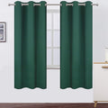 LEMOMO Dark Green Thermal Blackout Curtains/42 x 72 Inch/Set of 2 Panels Room by Lemomo