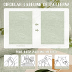 Amiya Grasscloth Wallpaper 17.3"x80" Sage Green Peel and Stick Faux Fabric - Image 8