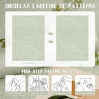 Amiya Grasscloth Wallpaper Sage Green Peel and Stick Faux Fabric Linen Contact - Image 8