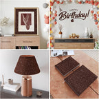 CRE8TIVE 8"x354" Glitter Wallpaper Dark Brown Peel and Stick Wallpaper Border - Image 8