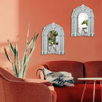 ZEXUIRU 2 Set. Rustic Wall Mirrors - Image 2
