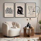 Framed Matisse Canvas Wall Art for Living Room, Modern Aesthetic Pictures for - Image 3