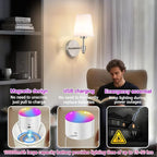 YHCDLAMP Battery Operated Wall Sconces Set of Two, Rechargeable Wireless Wall - Image 5