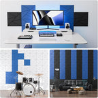 12 Pack Acoustic Panels with Self-Adhesive, Sound Panels High Density, - Image 4
