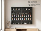 5-Tier Wall Mounted Display Cabinet, No Assembly Required Ready to Use Out of - Image 6