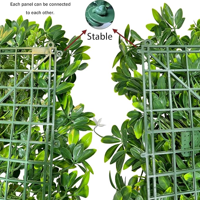 ODTORY Artificial Plant Wall Roll: 48 X120 in UV-Anti Ivy Privacy Fence Screen - Image 4