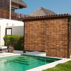 2 Pack Bamboo Reed Roll-Up Blind Shades - Image 3