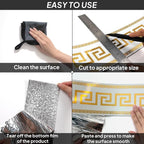 Peel and Stick Wallpaper Borders, Self-Adhesive Waterproof PVC Foam Wall Base - Image 7