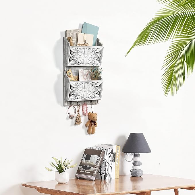 2-Slot Mail Organizer Wall Mount - Image 7