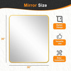 Delma Bathroom Vanity Mirror, High-Definition Bathroom Mirror, Versatile - Image 2