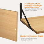 Heimlove 12 Inch Deep Floating Shelves - Image 4