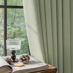 FMFUNCTEX 100% Green Blackout Patio Sliding Glass Door Curtains 84 inch Length - Image 6