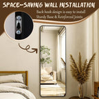 XRAMFY 56"x21" Floor Full Length Mirror Standing Full Body Rounded Corner - Image 7