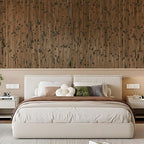 OUZUGIE 2 Pack 96x48 Inch Natural Bamboo Wall Panel – Brown Burned Pole Wrap - Image 8