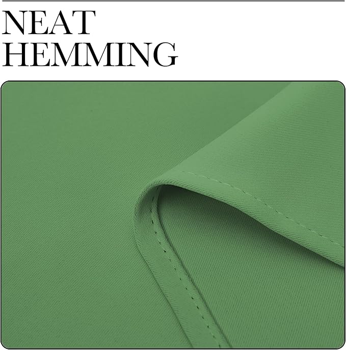 NICETOWN Bedroom Curtains Blackout Draperies, Froest Green, 1 Pair, 34-inch W x - Image 6