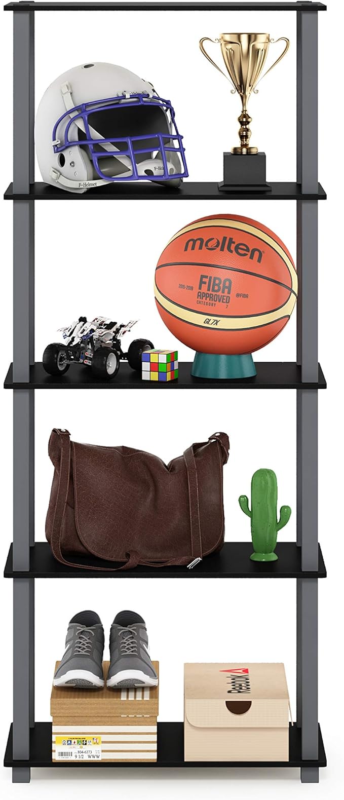 Furinno Turn-N-Tube 5-Tier Multipurpose Shelf / Display Rack / Storage Shelf / - Image 4