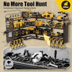 XLarge 64''W Power Tool Organizer Wall Mount | 8-Outlet TR Charging Station | - Image 7
