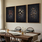 3 Piece Framed Vintage Botanical Wall Art - Image 2