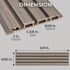 From Plain to Beautiful in Hours WPC Exterior Wall Slat Panels Waterproof - Image 2