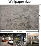 BAYYA Cement Gray Contact Paper Concrete Peel and Stick Wallpaper Industrial - Image 9