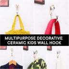 Indian Shelf Pack of 12 Ceramic Wall Hooks Kitchen - Image 2