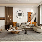 34.6×24 Inch Large Modern Decorative Oversized Pendulum Wall Clocks - Image 4