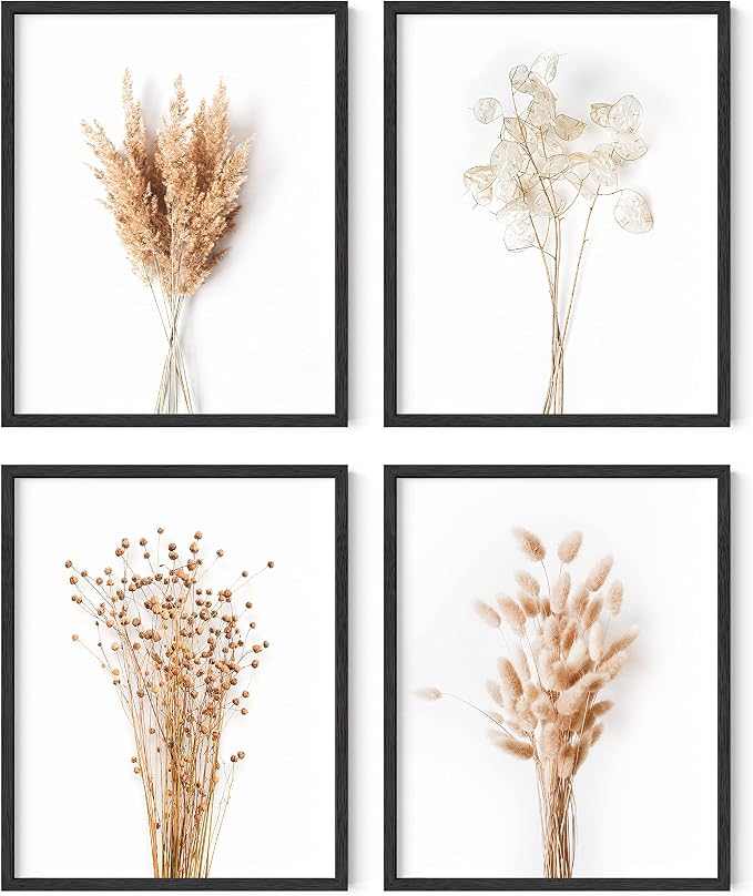 HAUS AND HUES Brown Plant Set of 4-16x20 by HausandHuesArtPrints