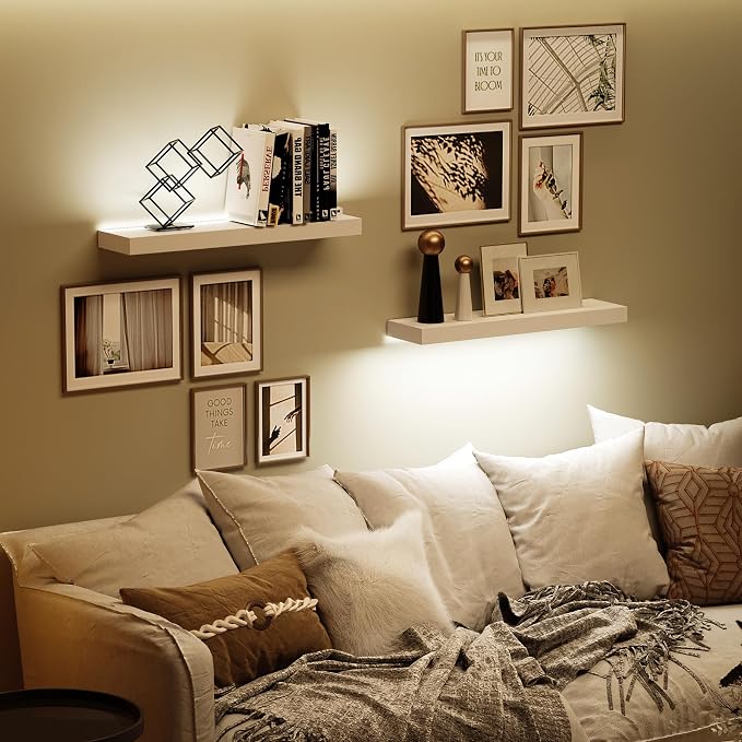 BAMEOS Floating Shelves with RGB LED - Image 7