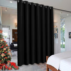 RYB HOME Room Divider Blackout Curtains, Portable Wind Proof Noise Reducing by RYBHOME