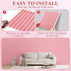 Nuanchu 32 Pcs 3D Wall Panels for Interior Wall Decor, 32 Sq. ft Coverage - Image 4