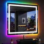 LOAAO 40"X36" LED Bathroom Mirror - Image 3