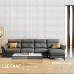 Heikki 30 Pack 3D Wall Panel for Interior Wall Décor, PVC Flower Textured Wall - Image 2