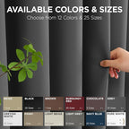 Joydeco Blackout Patio Sliding Door Curtains 90 Inches Long, Grommet Privacy - Image 7