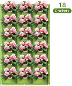 LITLANDSTAR Hanging Planter, 18 Pocket Vertical Wall Mounted Grow Bag, Modern - Image 2