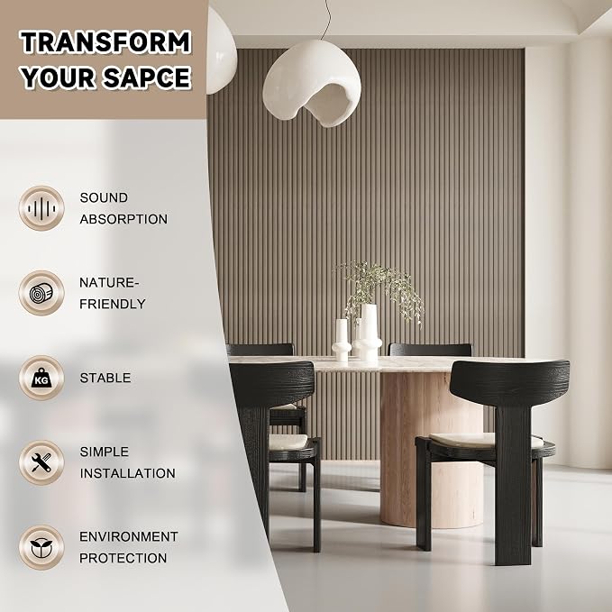 POHARE WPC Slat Wall Paneling, Acoustic Wall Panels - Image 6