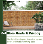 Barydat 3 Pcs 6 x 16.4 ft Reed Fence Roll, 85% Shade Bamboo Privacy Screen - Image 7
