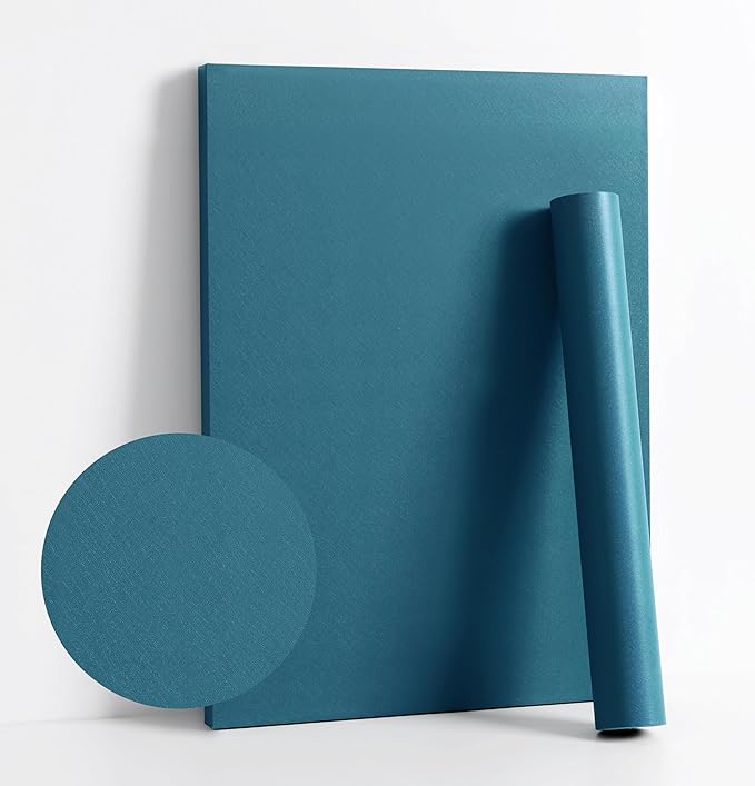 Dimoon 236''x17.7'' Blue Peel and Stick Wallpaper Contact Paper Modern Self by DIYYOURMOON