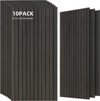 TO-TH Wood-Look Acoustic Wall Panels, 10 Pack 47.2” x 23.6” Acoustic Panels by TO-TH