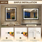 Antok 72X36 LED Bathroom Mirror - Image 7